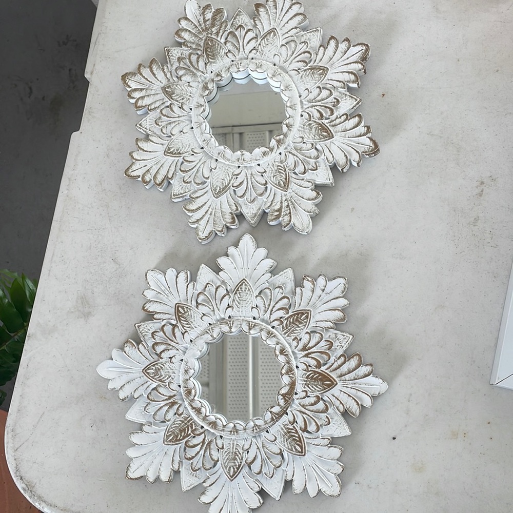 Home decor mirrors set of two